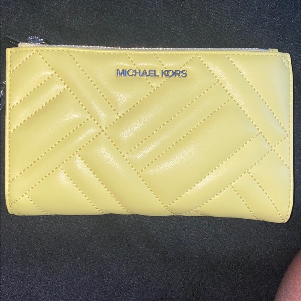 Neon Yellow Wristlet
